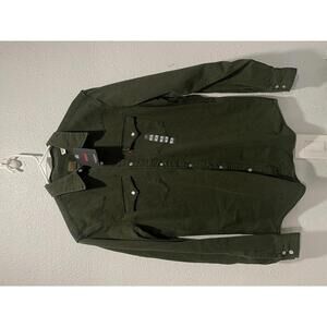 Levi's Men's Olive Green Western Shirt Jacket Medium
